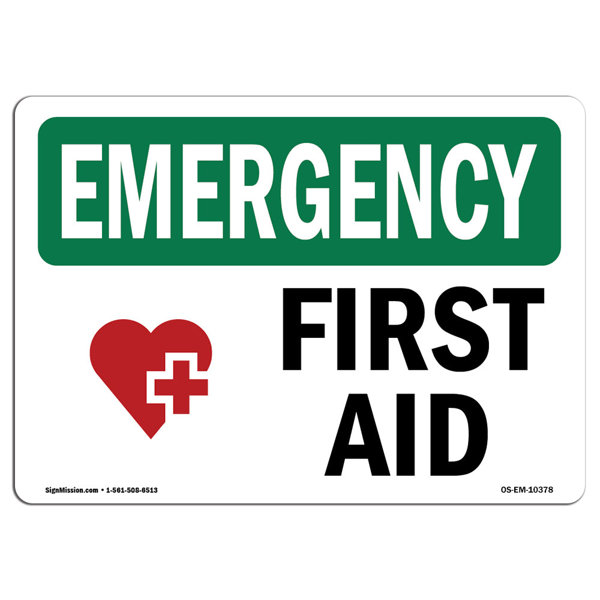 SignMission First Aid Sign Wayfair Canada